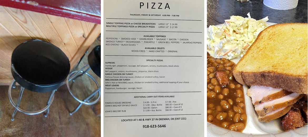 John's Bar-B-Q Menu