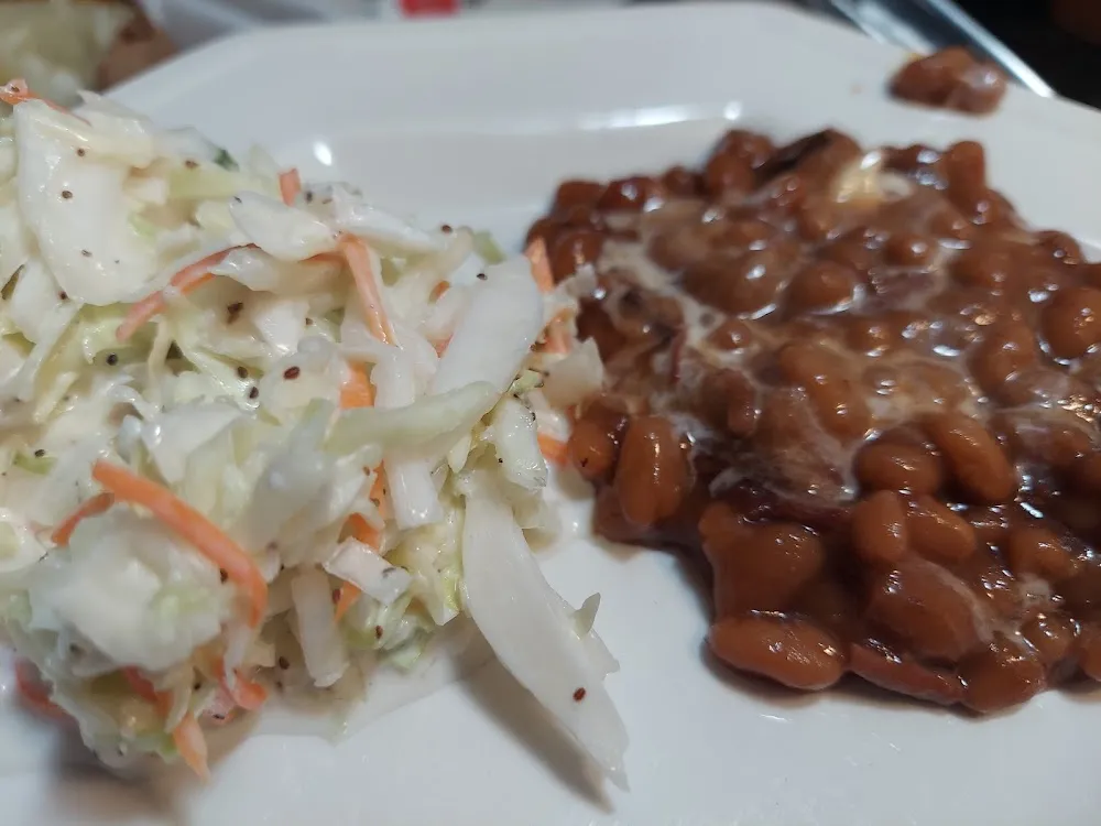 Coleslaw & Beans That Went with Turkey Dinner