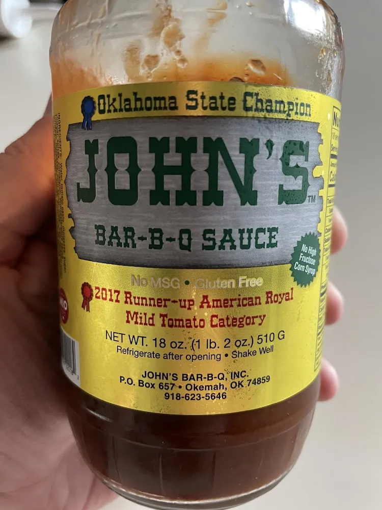 John's BBQ Hot or Mild Sauce